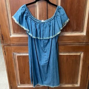 Mossimo denim dress can be worn off the shoulder or not